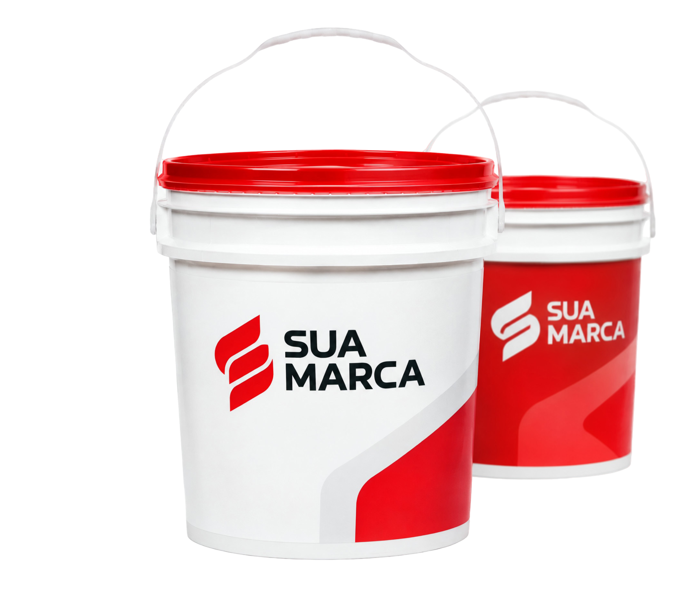 Baldes de 14L personalizados com a marca do cliente